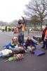 Während der Frauenblockade im Rahmen der Blockade von AWE Aldermaston am 15. Februar 2010. Photo: Cynthia Cockburn