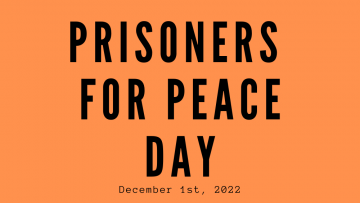 Prisoners for peace day 2022 poster