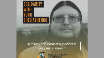 Cartel de solidaridad con Yurii Sheliazhenko