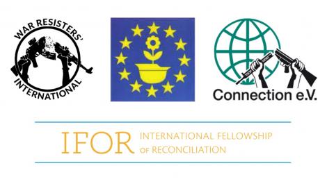 Logos de organizaciones EBCO, IRG, IFOR y Connection e.V