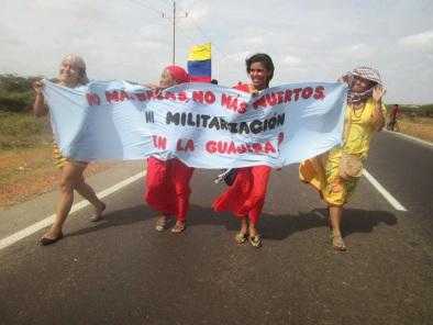 Mujeres de la Guajira resisten contra la militarización 