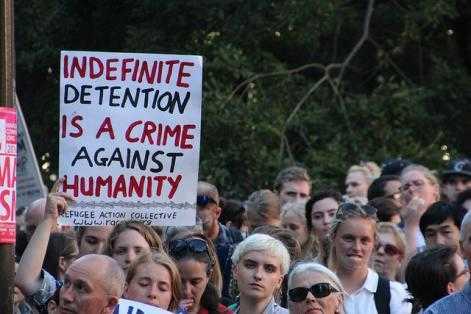 Protests against detention of refugees on Manus and Nauru. Used under CC2.0. Sourced from Flickr.