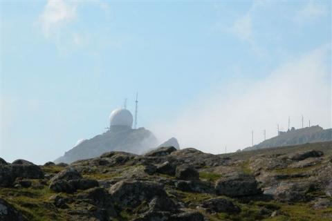 The previous radar station on Sornfelli