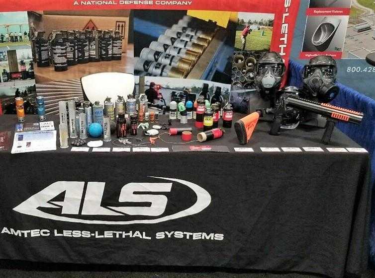 A display of ALS equipment and ammunition