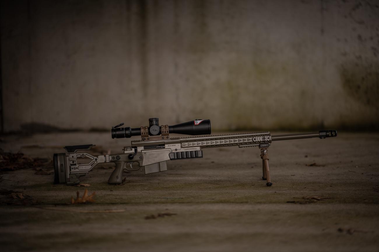 An Accuracy International sniper rifle