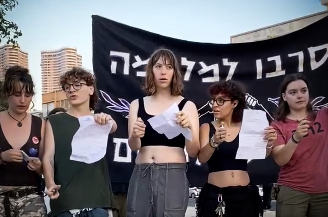 Israeli refusers are burning the IDF draft letters