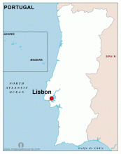 Map of Portugal. Credit: opensourcemap.com