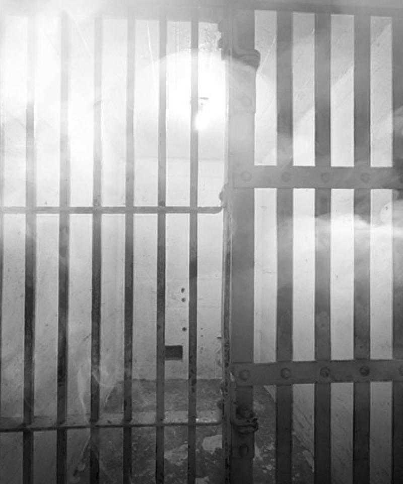 Tear gas in a prison cell