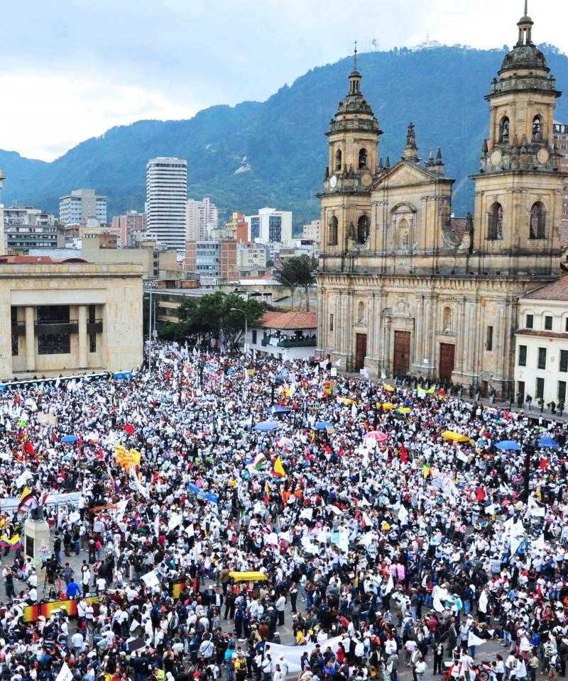 Manifestaciones de paz en Colombia
