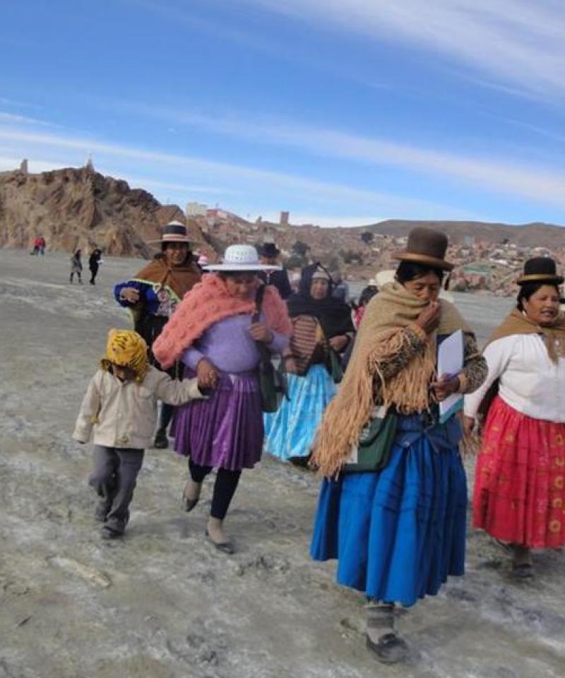 Mujeres en Cantumarca Bolivia