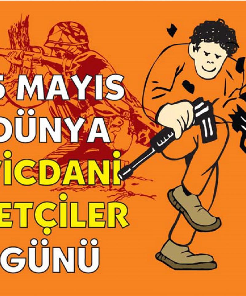 Poster Día de la Objeción de Conciencia en Turco