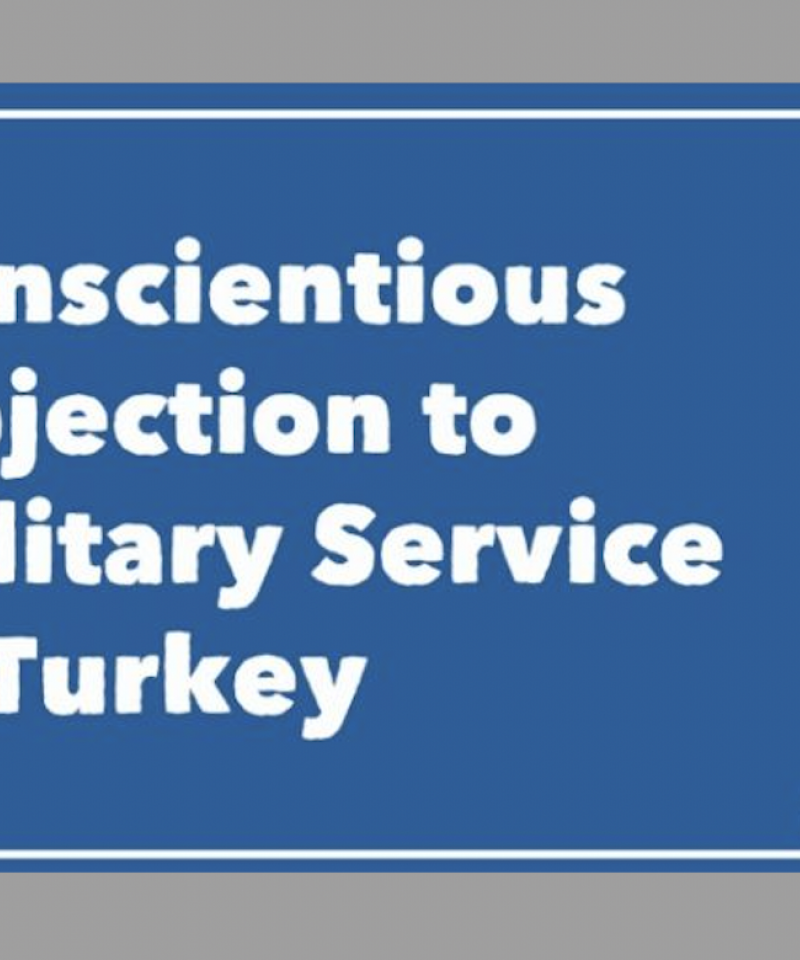 La objeción de conciencia en Turquía, portada del informe