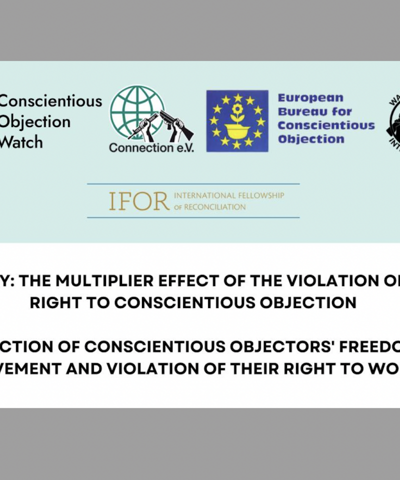 New report: Right to Conscientious Objection to Military Service in Turkey