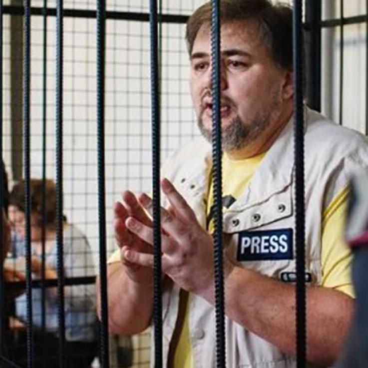 Ukrainian conscientious objector and journalist Ruslan Kotsaba