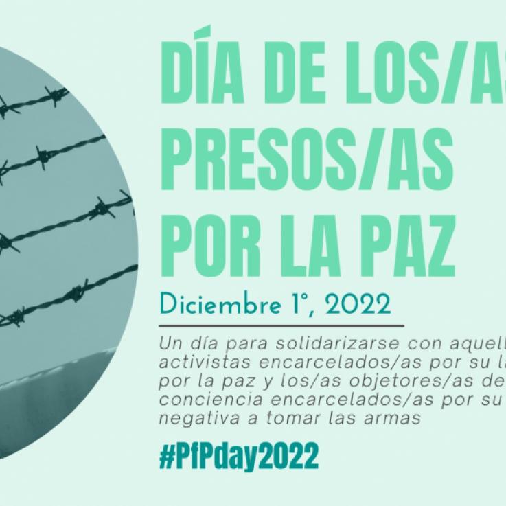 Una imagen que dice "Día de los Prisioneros por la Paz"
