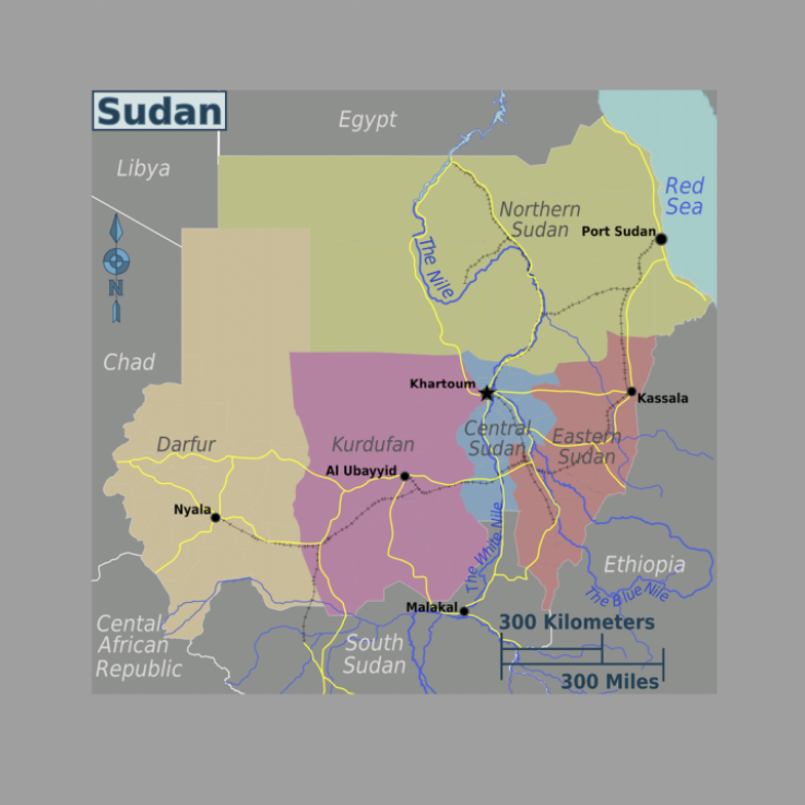 Sudan map